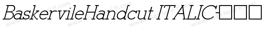 BaskervileHandcut ITALIC字体转换